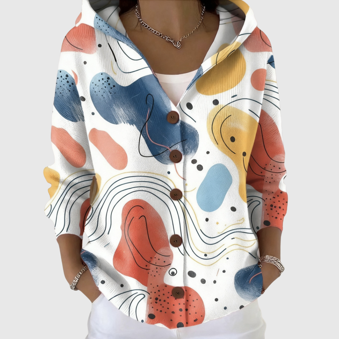 Bridget – Knitted Hooded Jacket