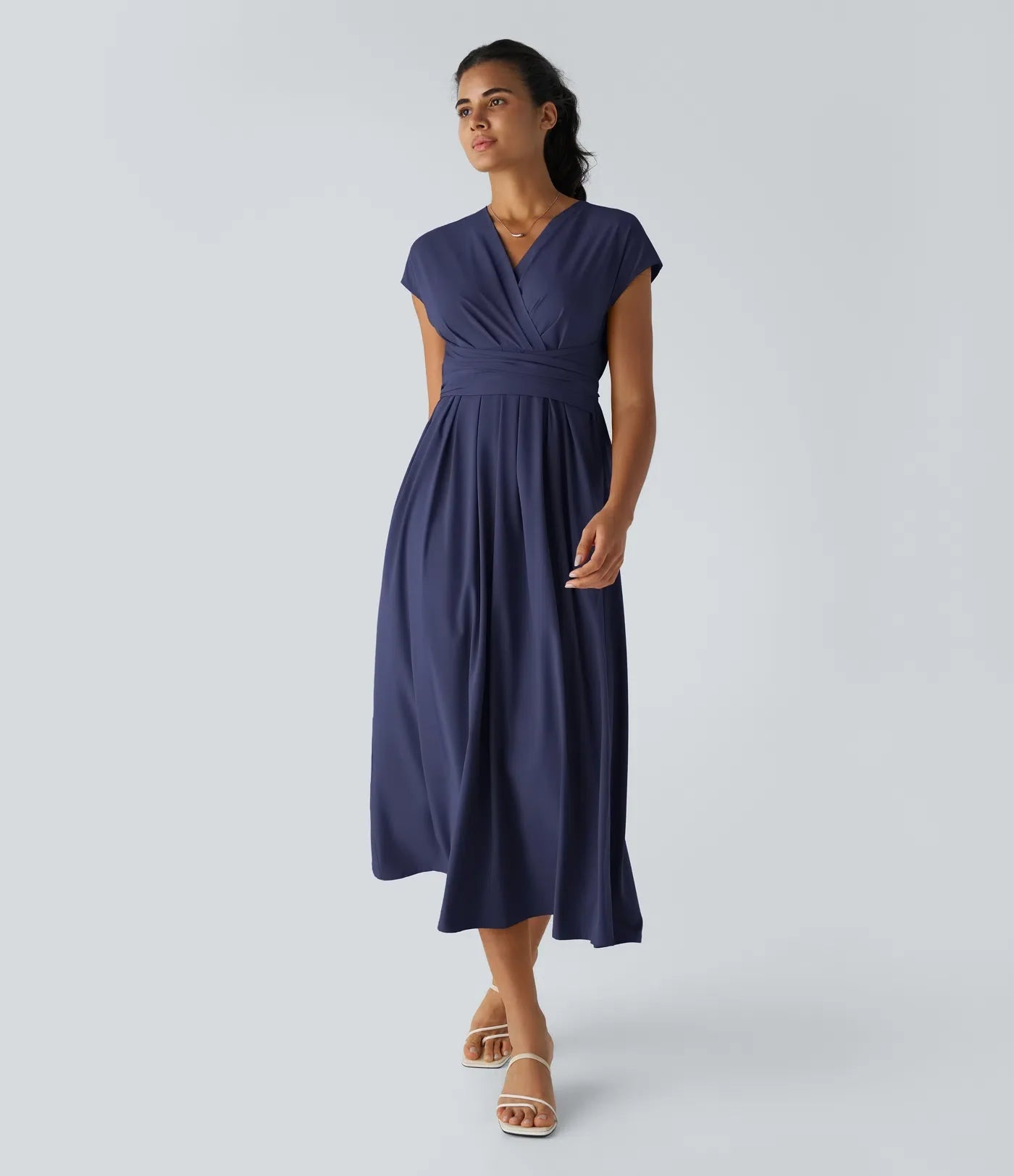 Elaine – Wrap Dress with Flowing Skirt