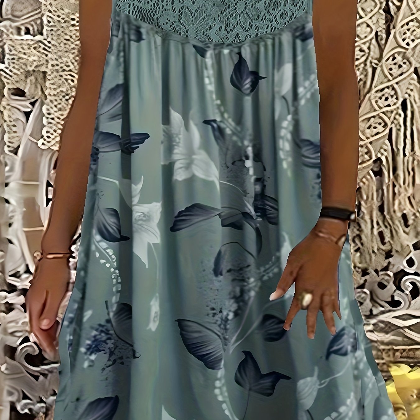 Rana - Floral Lace Summer Dress