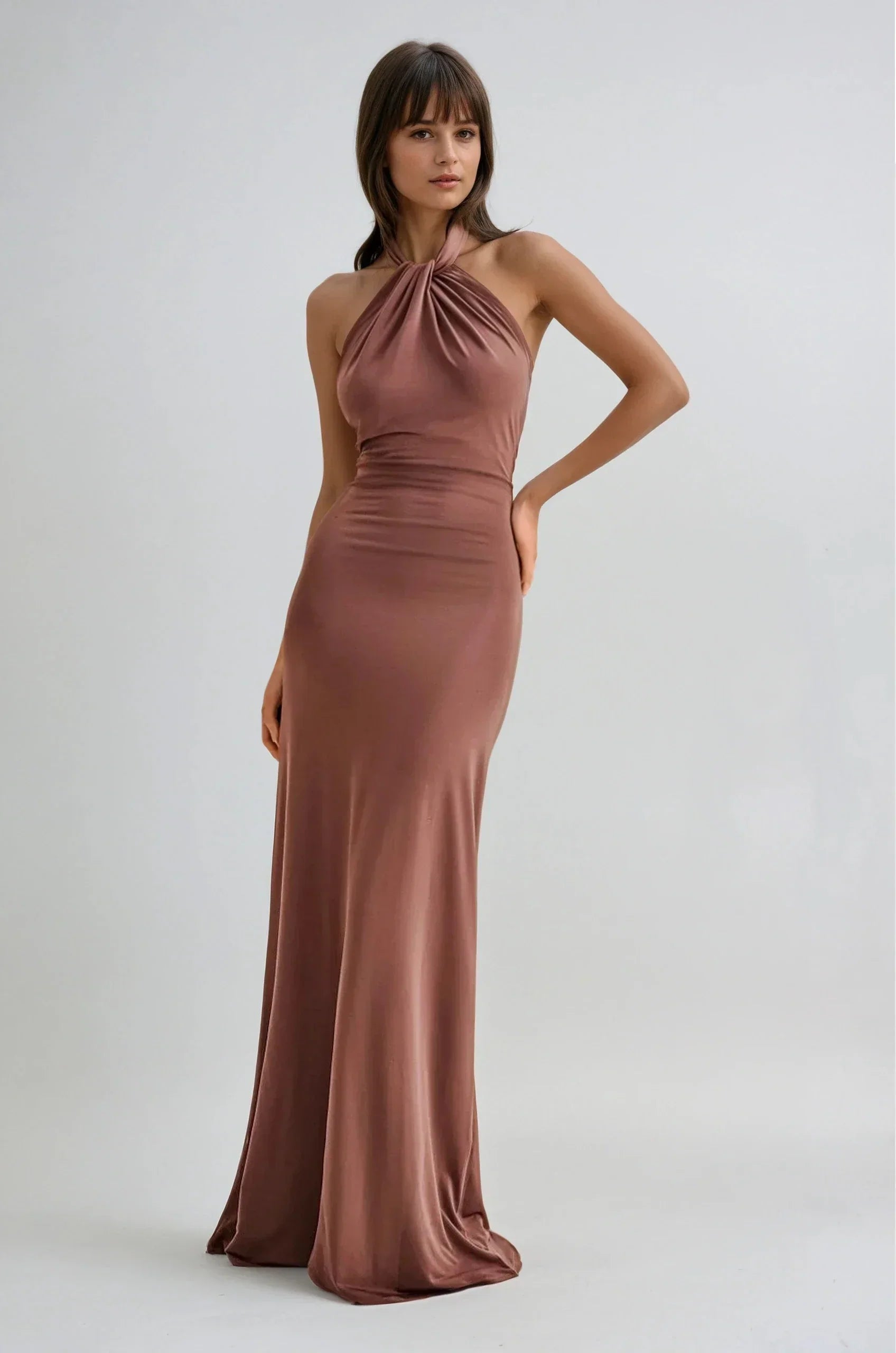 Jaiga – Halter Maxi Dress for Summer Elegance