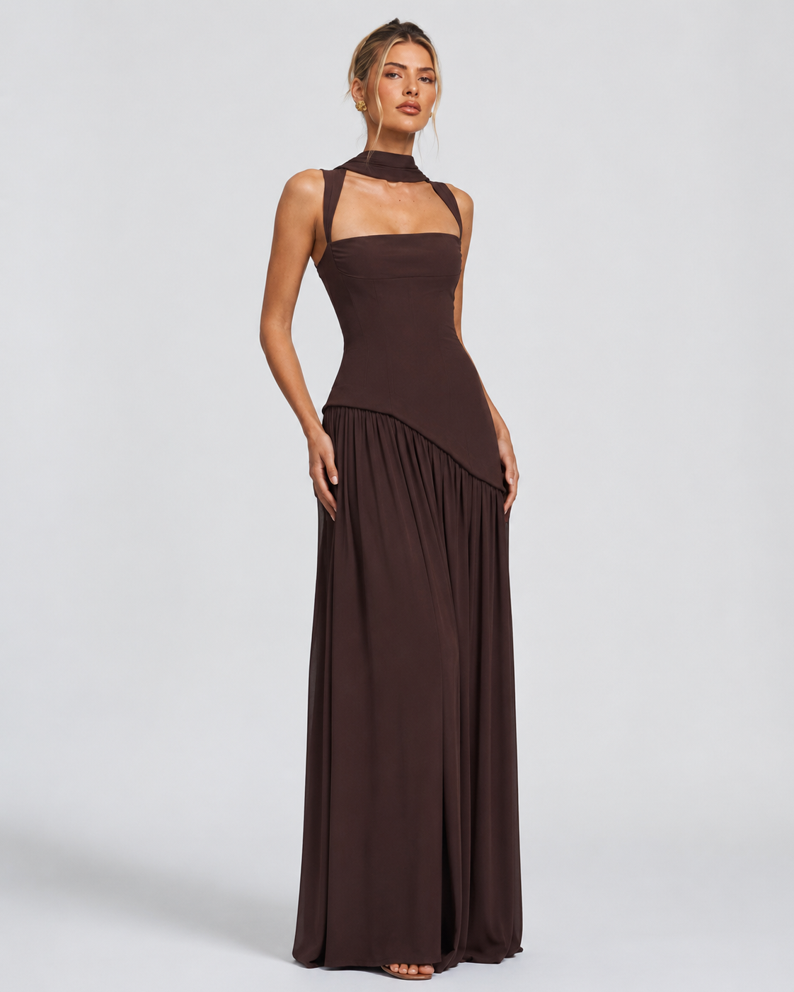 Claire - Corset Maxi Evening Dress