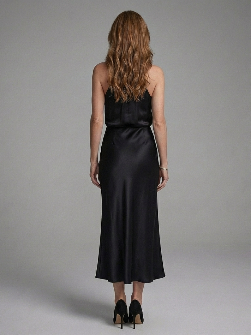 Rosian - Halter Neck Midi Dress