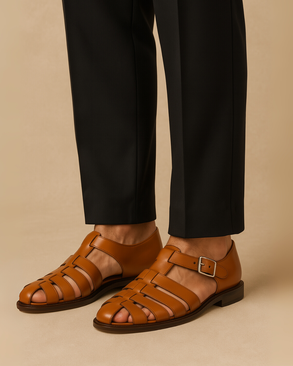 Albert – Closed-Toe Sandal with Belt