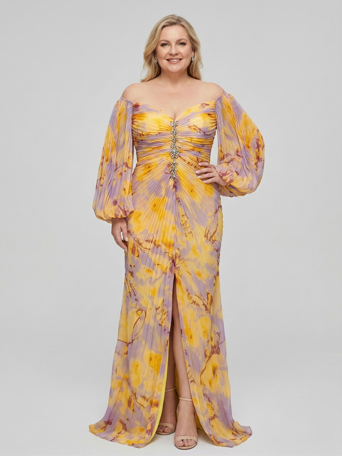 Elowen - Elegant V-Neck Dress