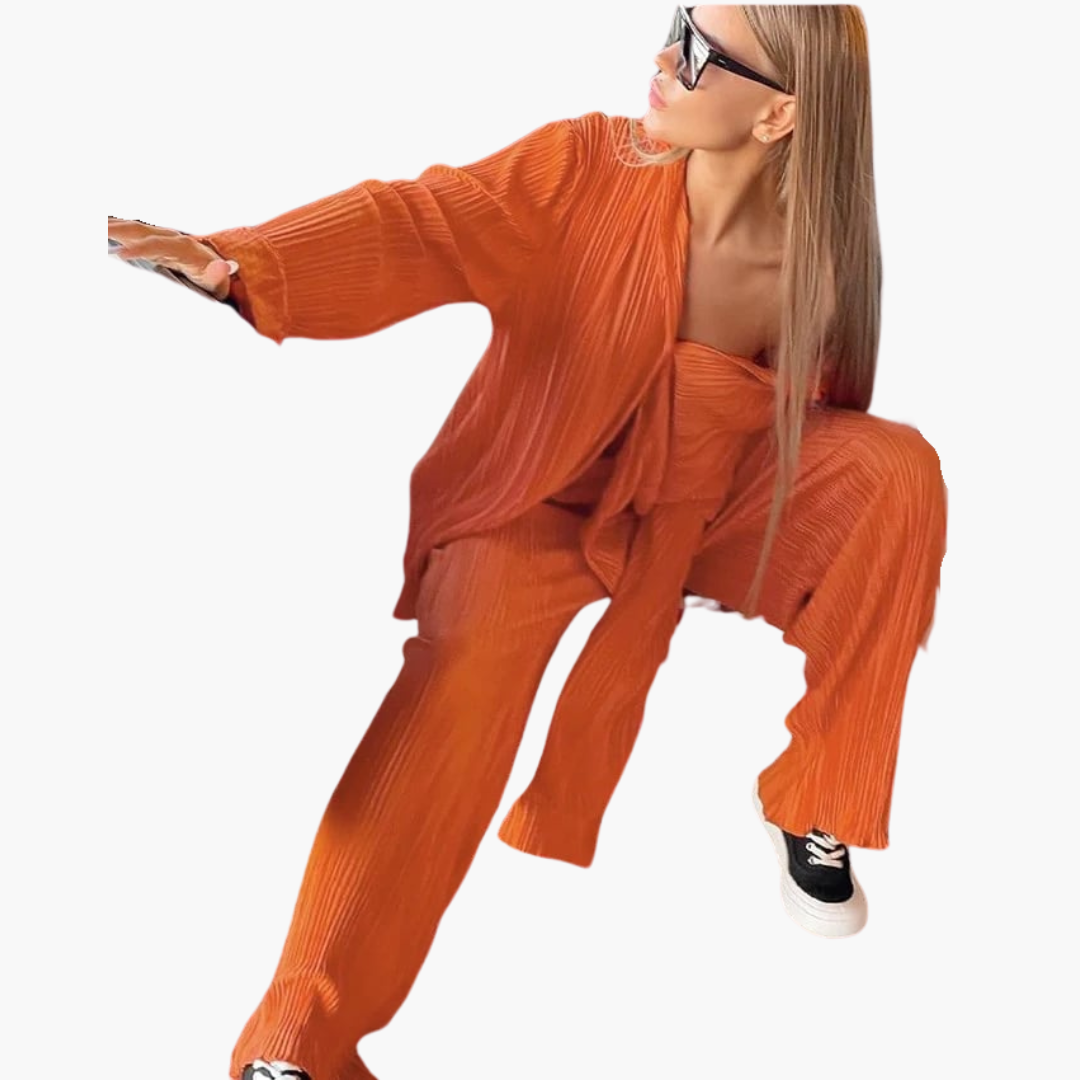 Jessi | Elegant Pleated Two-Piece Set