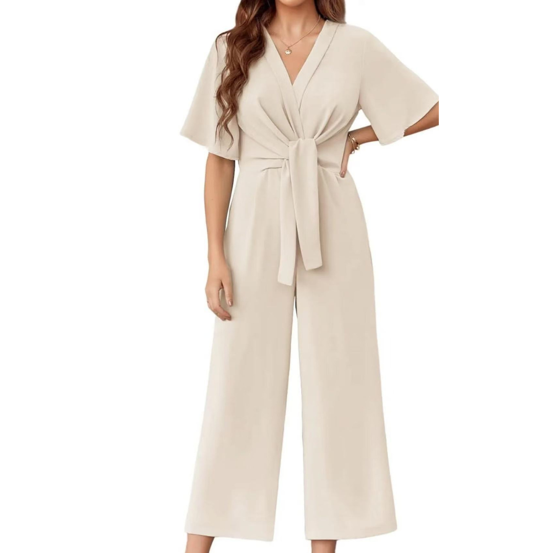 Bria – Elegant Summer Tie Knot Jumpsuit