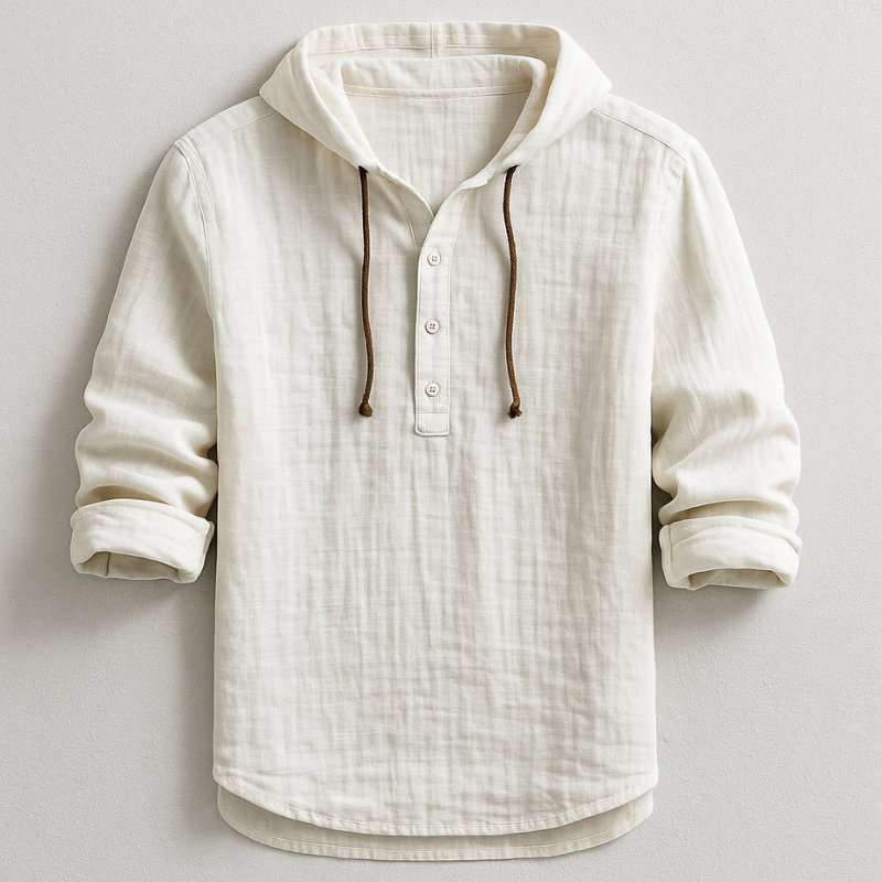 Jerry – Lightweight Linen Hooded Shirt