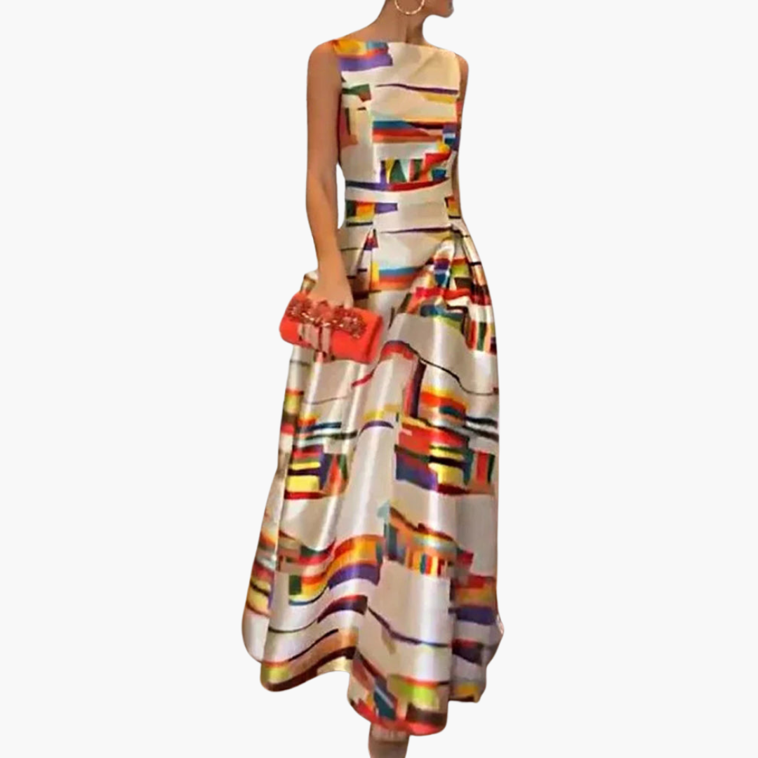 Mirabel | Geometric Maxi Dress