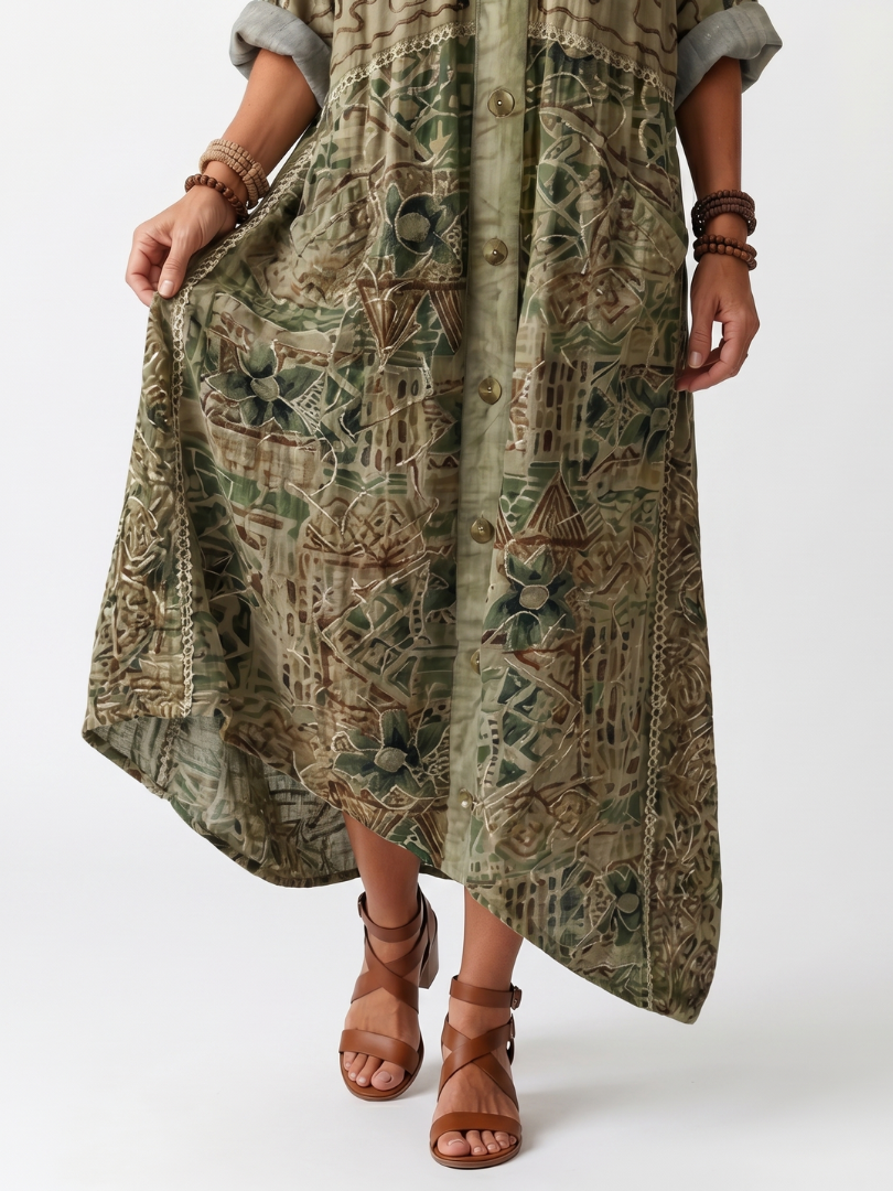 Narmi - Oversized Button Maxi Dress