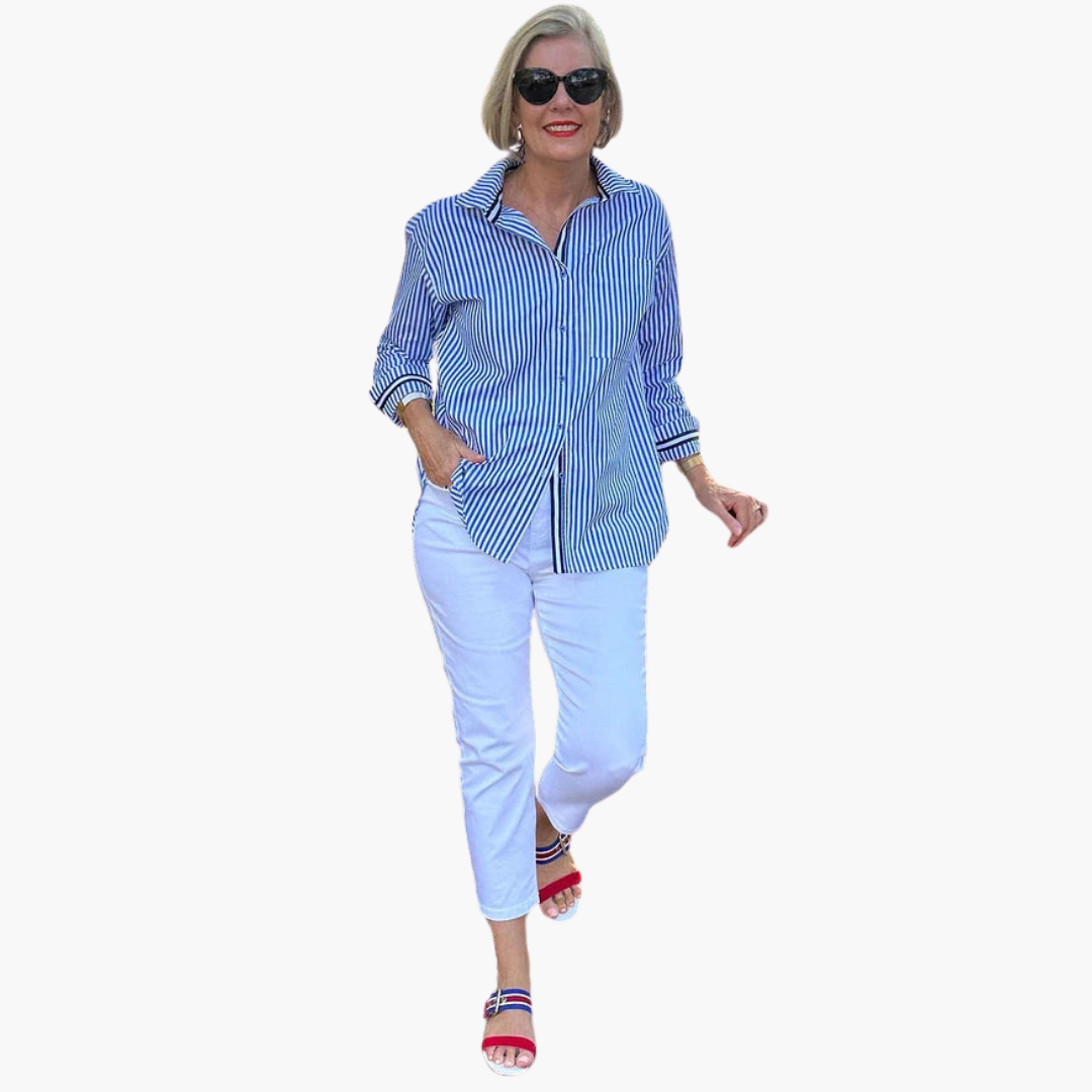 Audrey | Striped Shirt