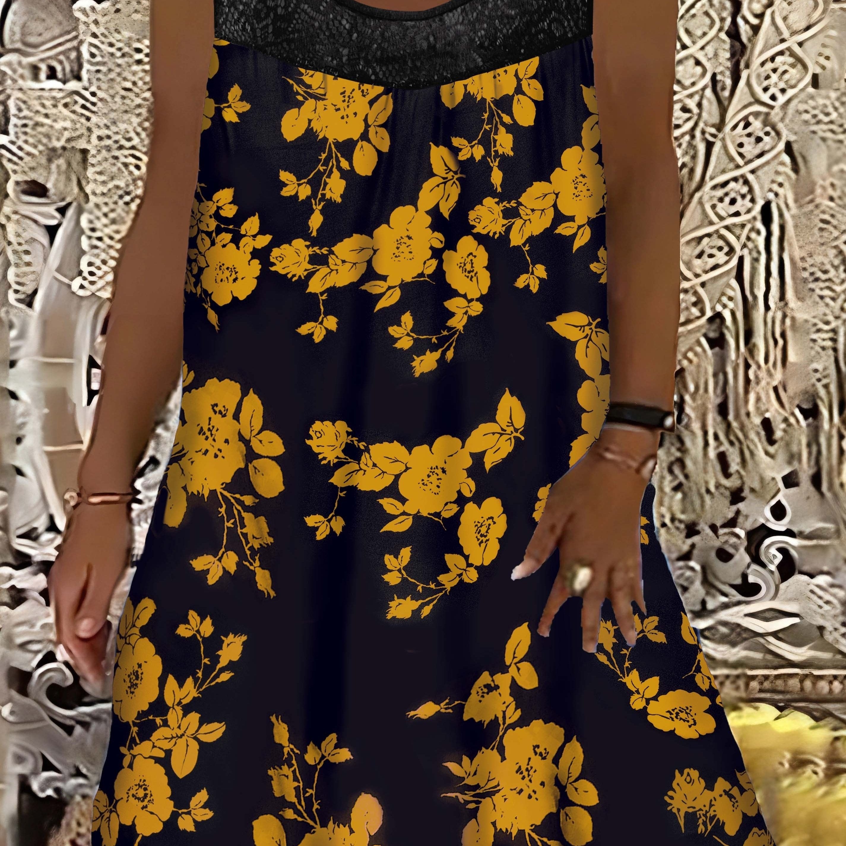 Rana - Floral Lace Summer Dress