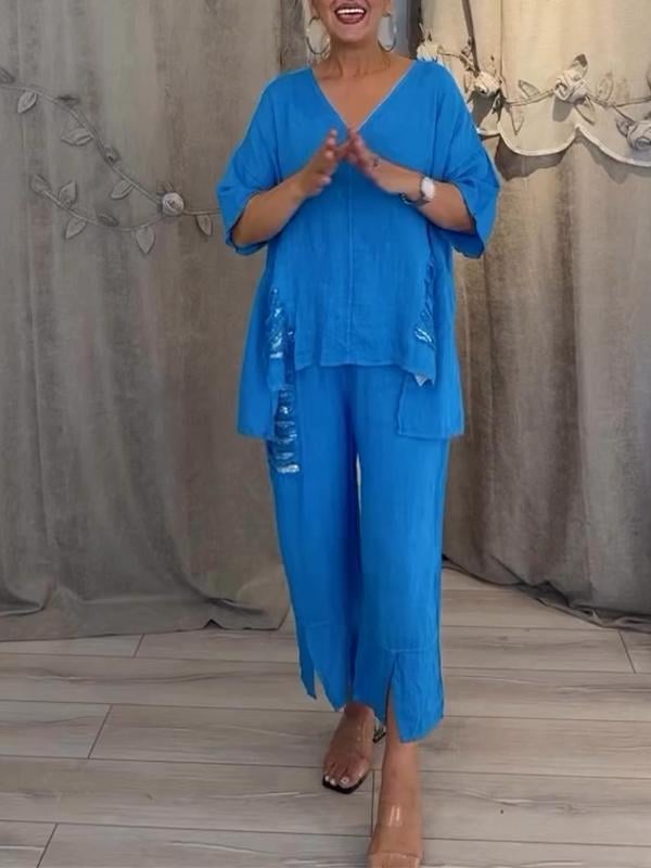 Sheena – Elegant Two-Piece Summer Set