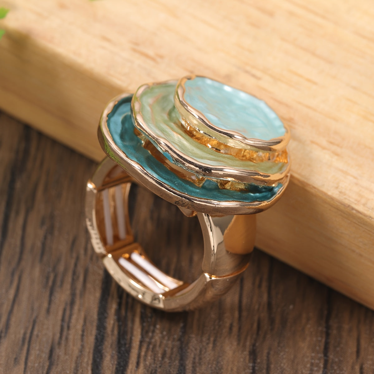 Juliet - Boho Three Layer Enamel Ring