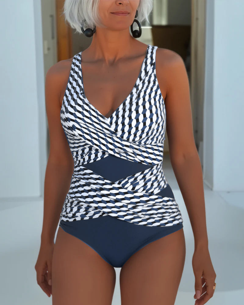 Rosalyn - Elegant Cross-Over Swimsuit