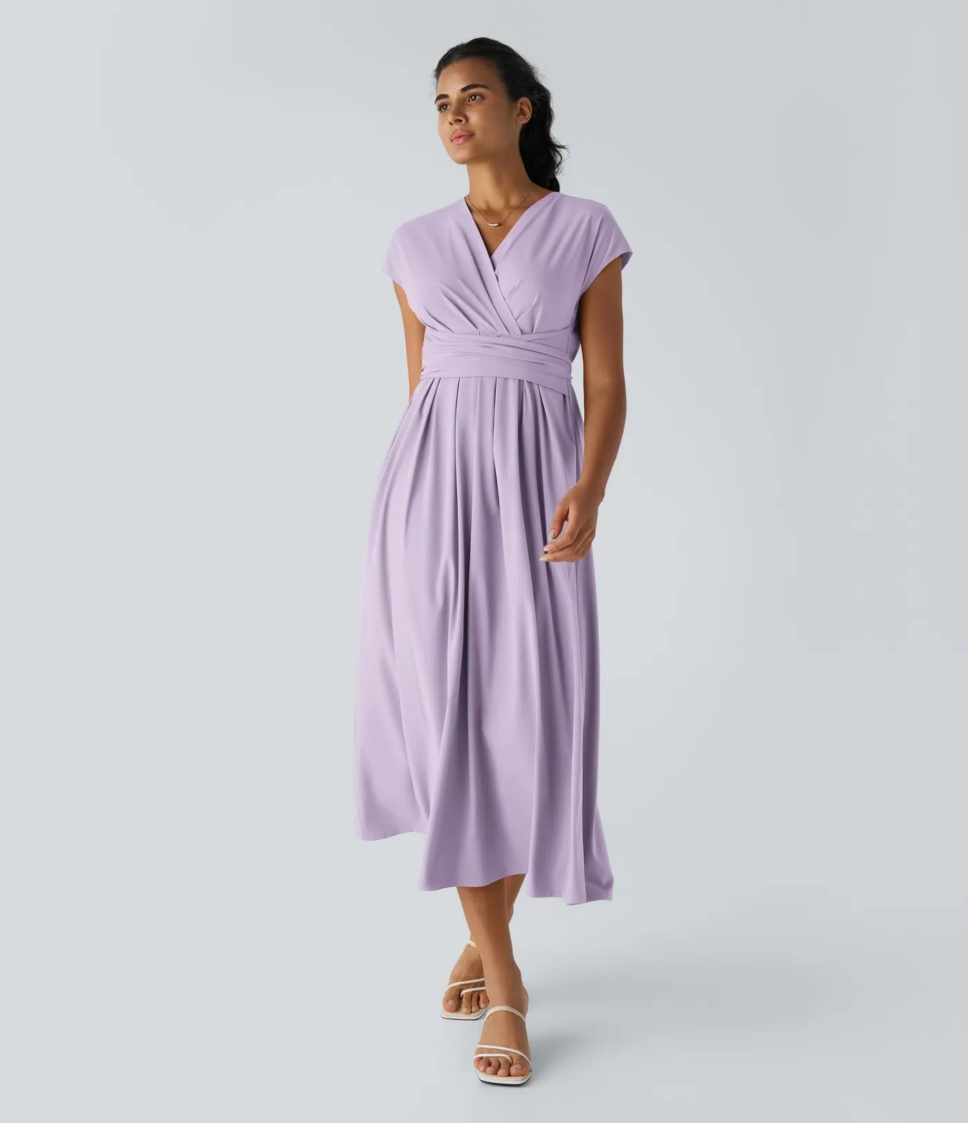 Elaine – Wrap Dress with Flowing Skirt