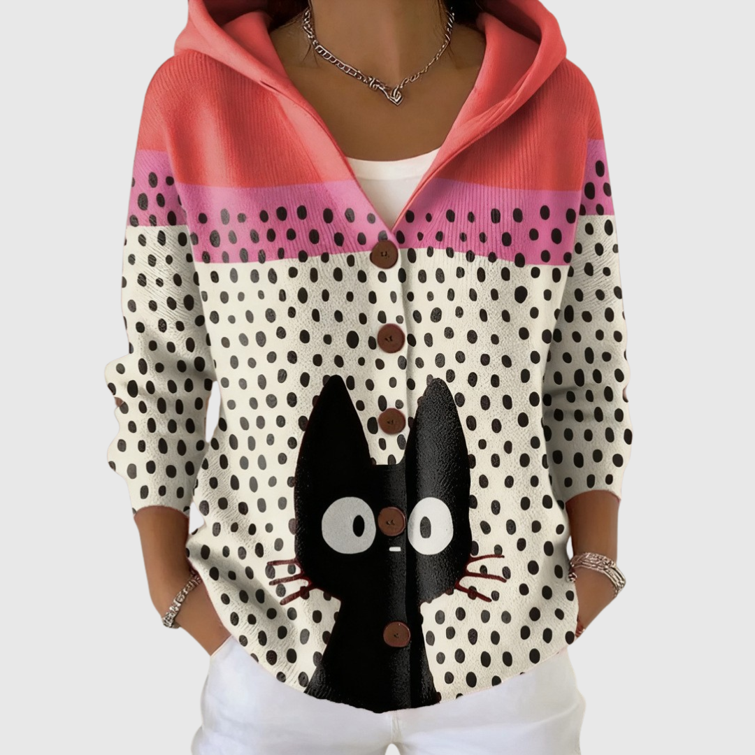 Angelina – Knitted Hooded Jacket