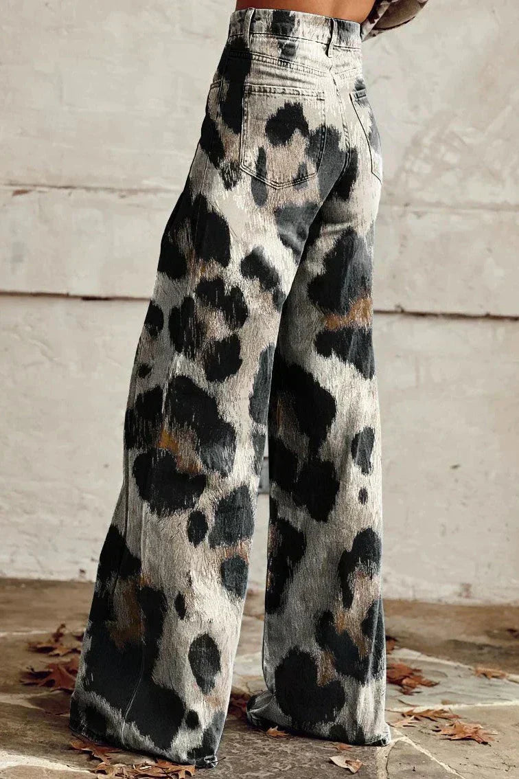 Maren | Bold Leopard Print Jeans