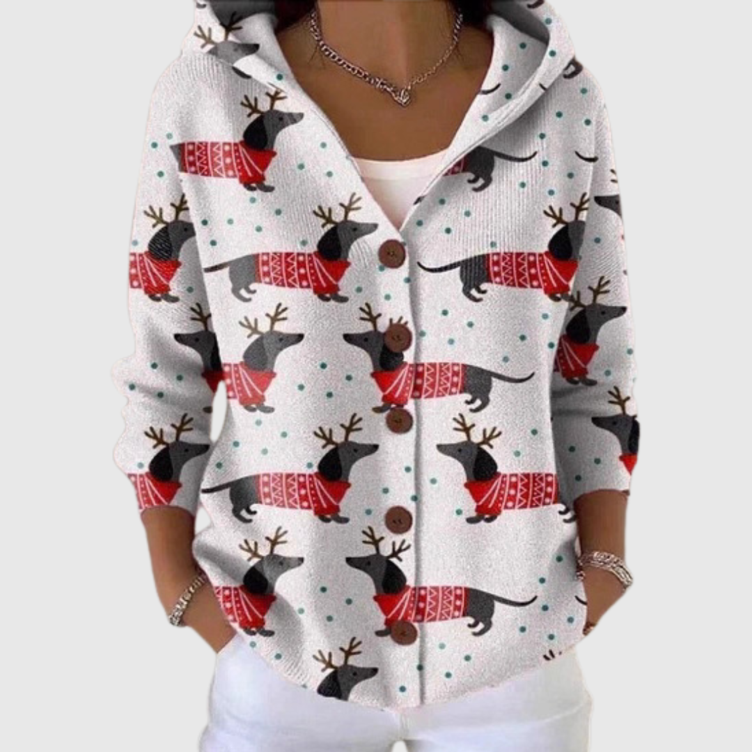 Naomi – Knitted Hooded Jacket
