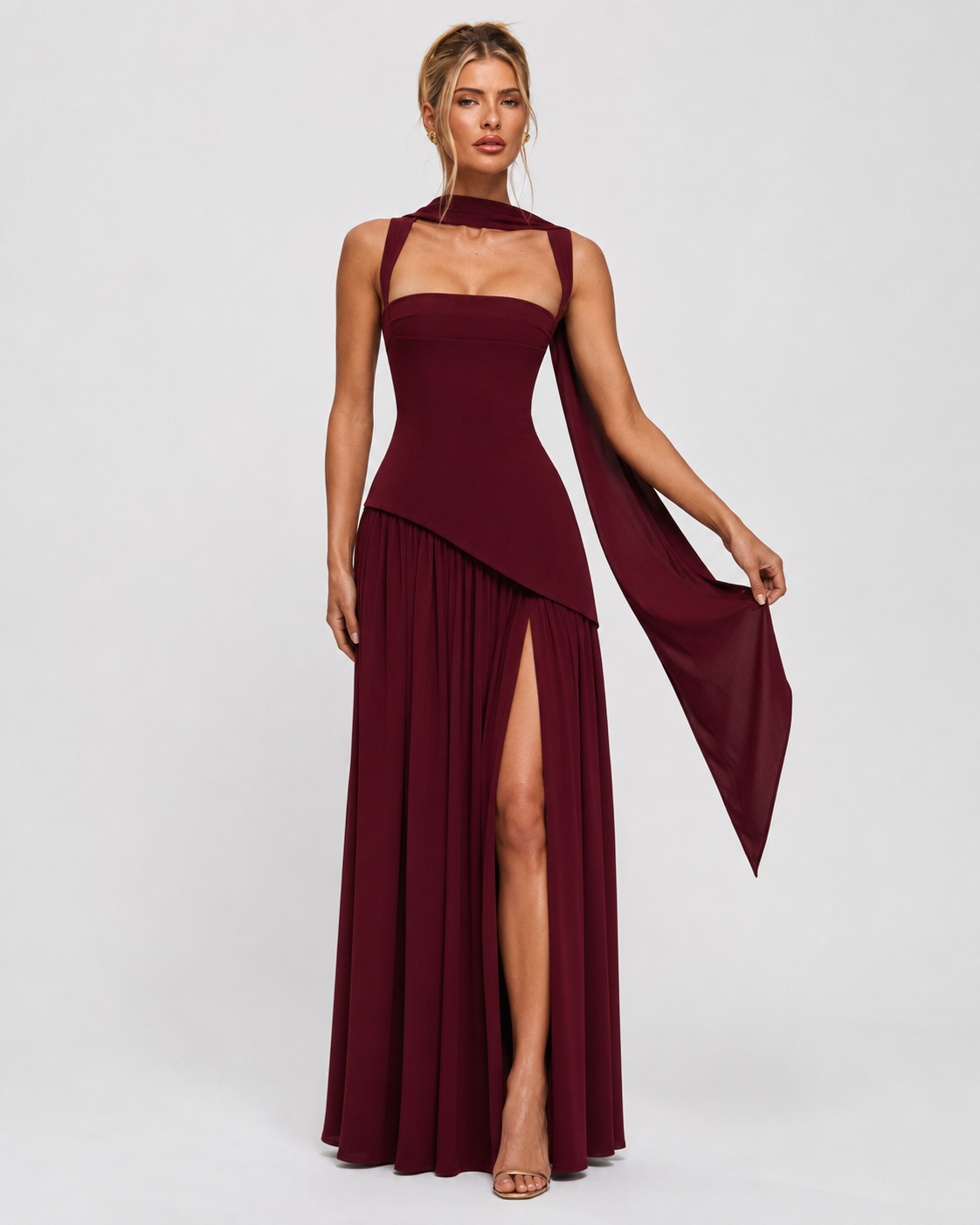 Claire - Corset Maxi Evening Dress