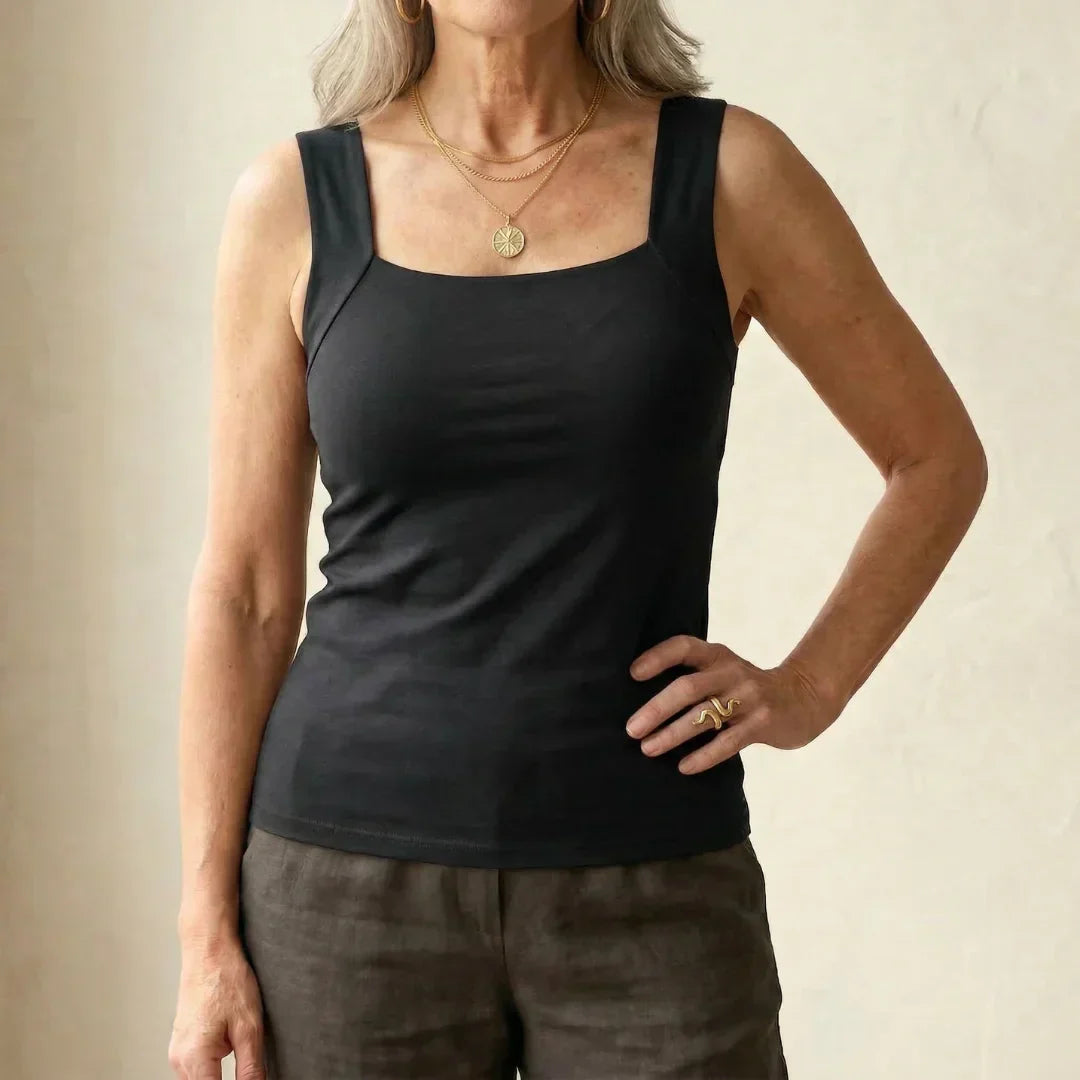 Rosanna - Built-In Comfort Bra Tank Top