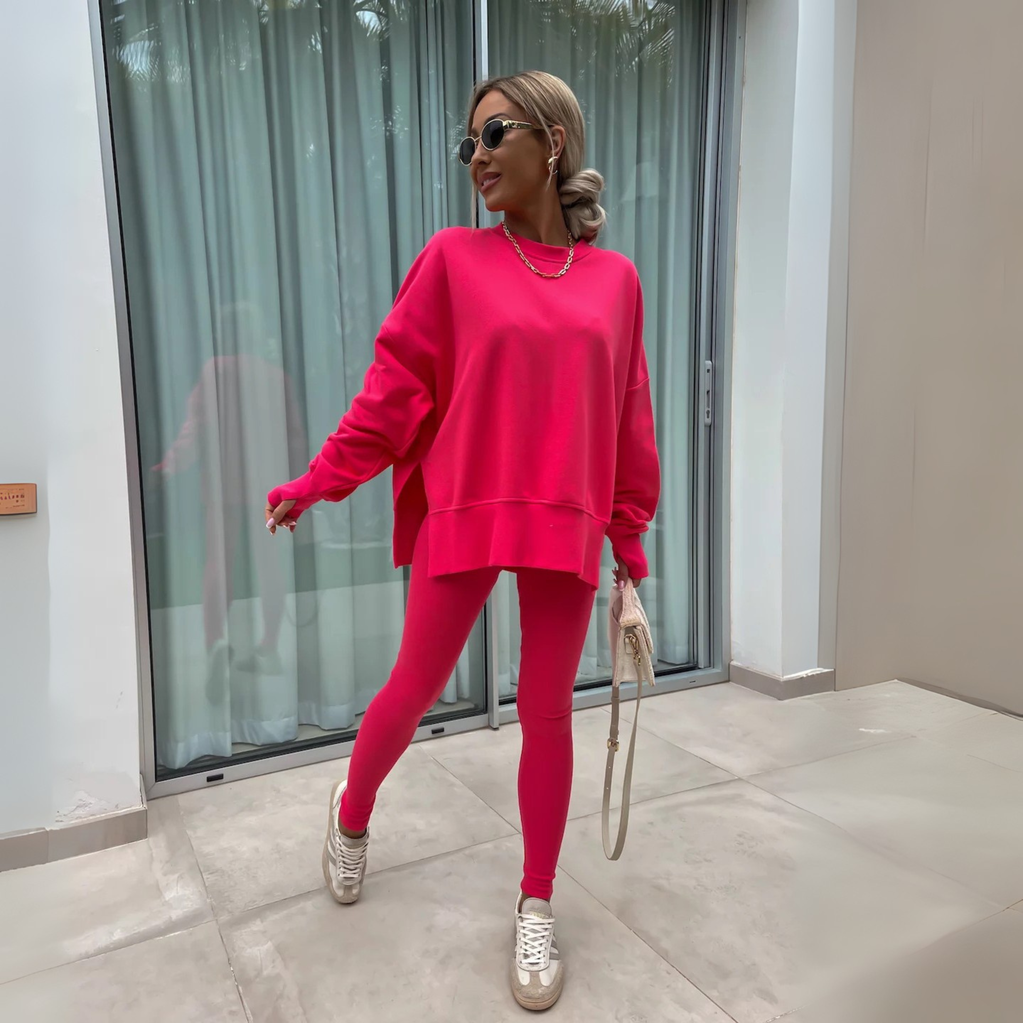 Yania – Casual Long Sleeve Sweatshirt and Pants Set