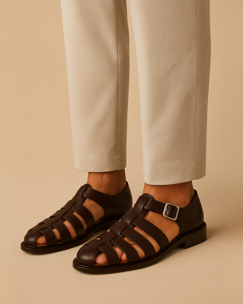 Albert – Closed-Toe Sandal with Belt