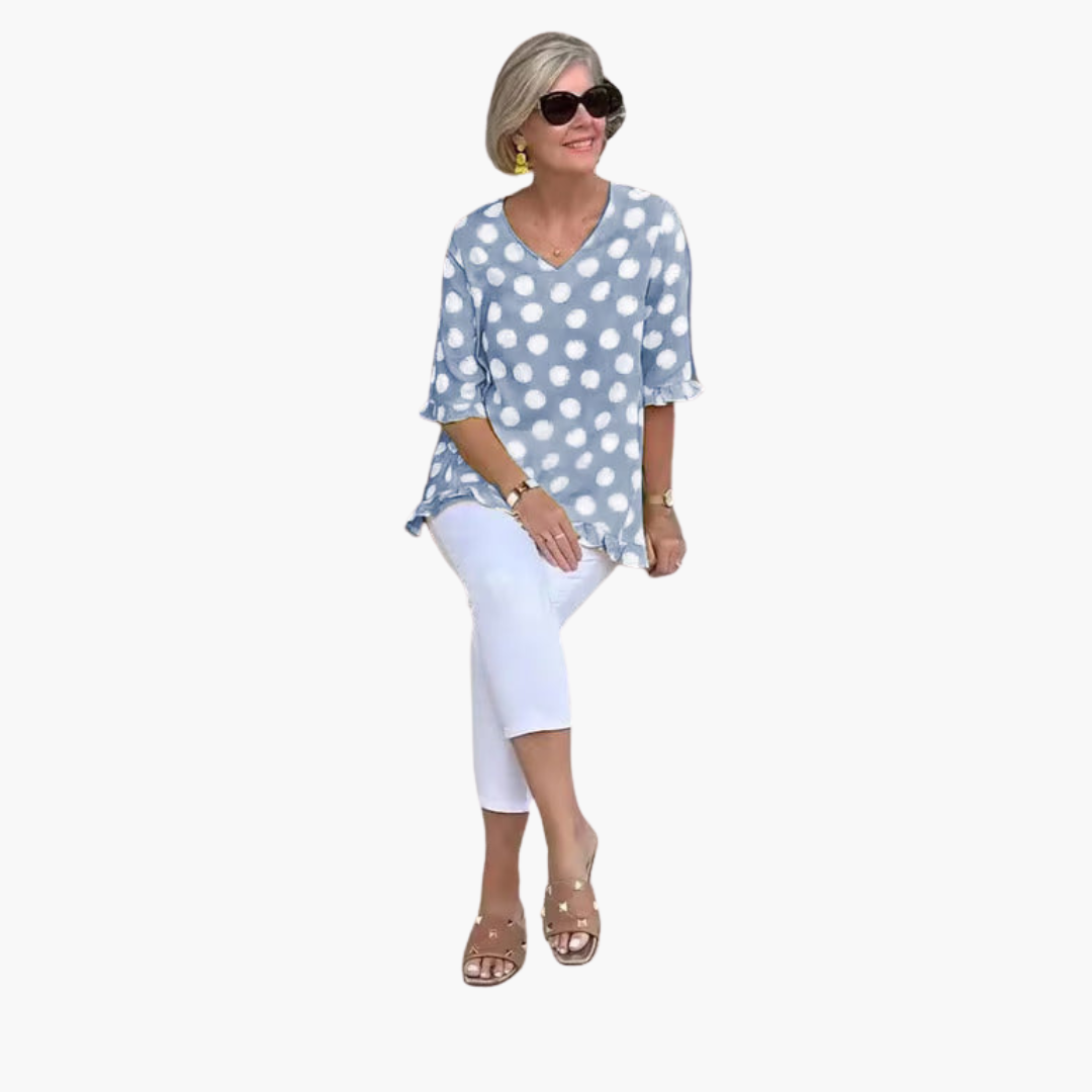 Evelyn | Stylish V-Neck Blouse