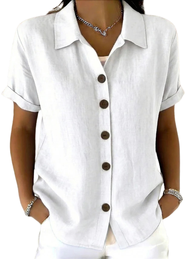Dianna - Relaxed Short Sleeve Blouse