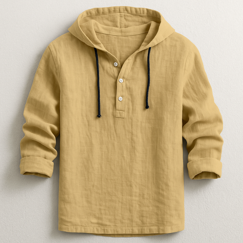 Jerry – Lightweight Linen Hooded Shirt