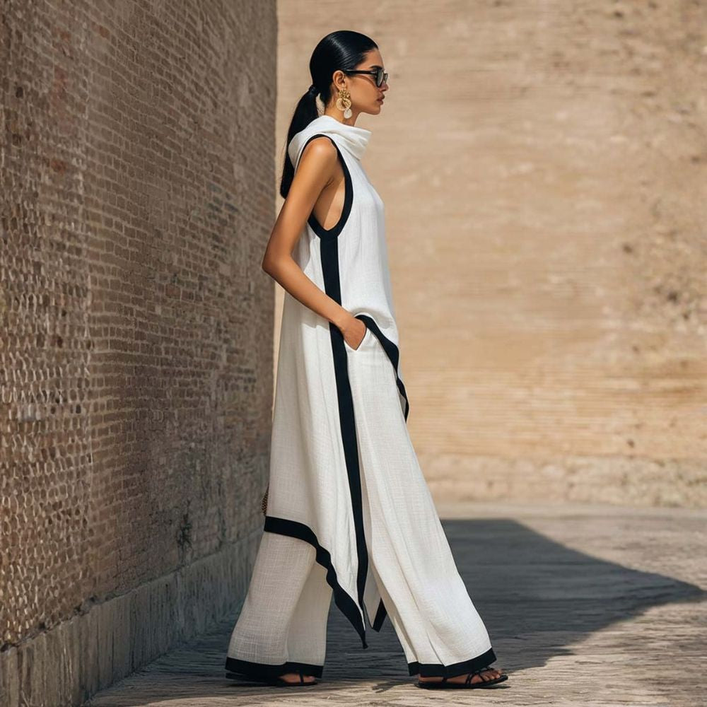 Evira - Elegant Linen Pants Set
