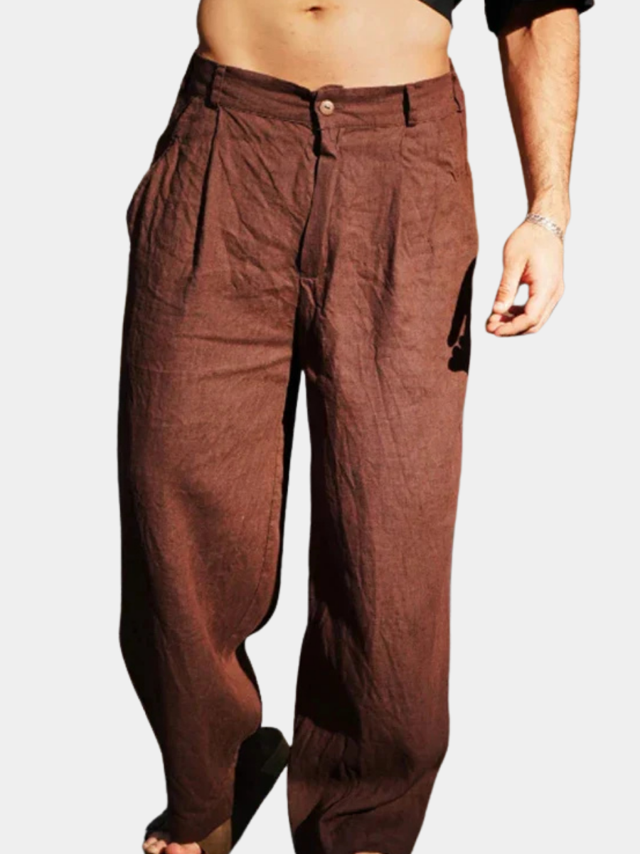 William – Wide Leg Linen Pants for Warm Days