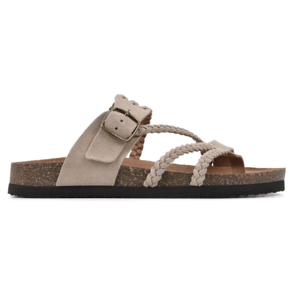Jocelyn - Braided Cork Sandals