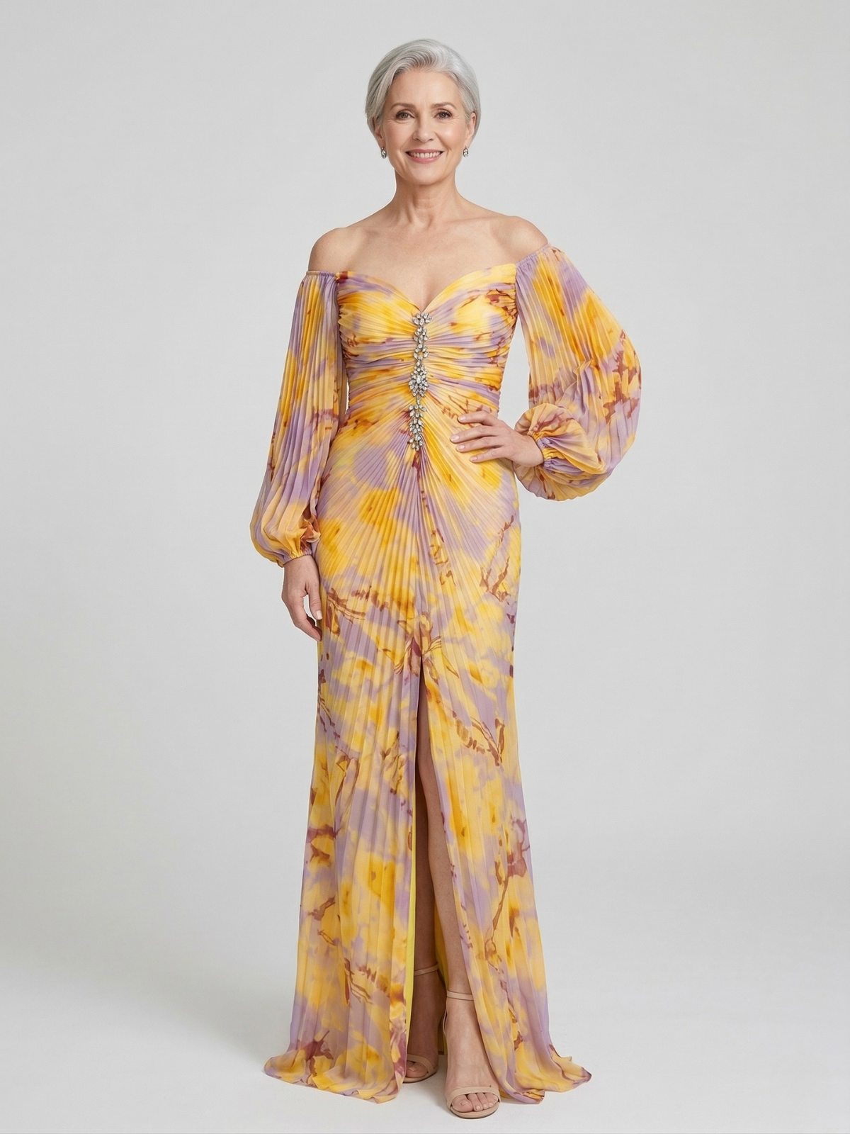 Elowen - Elegant V-Neck Dress