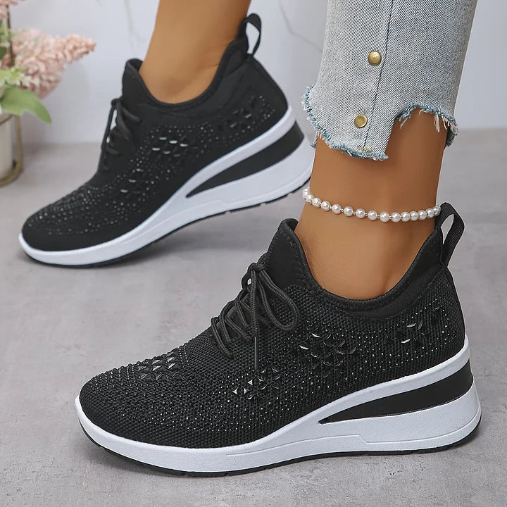 Yara – Lightweight Orthopedic Sneakers with Sparkle Accents