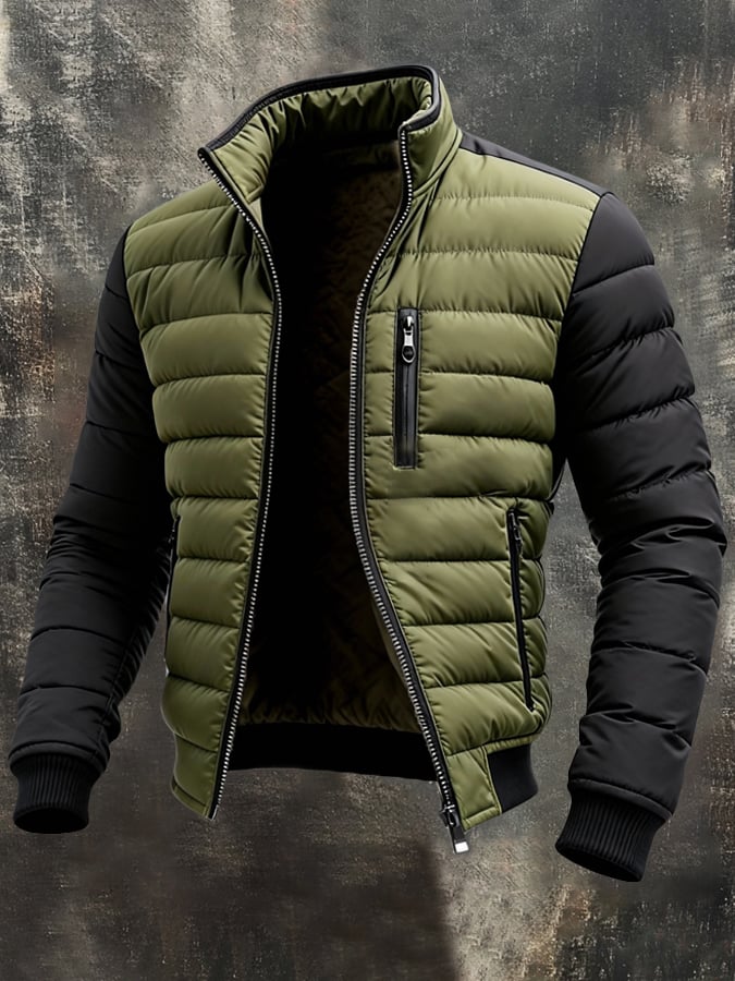 Jerald - Modern Zip Padded Jacket