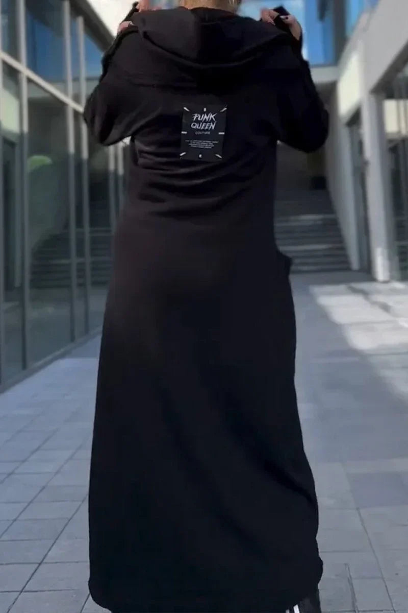 Rania - Long Jacket with Zipper