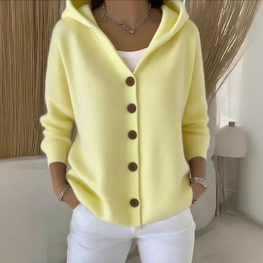 Kailyn – Cotton Blend Hoodie Cardigan