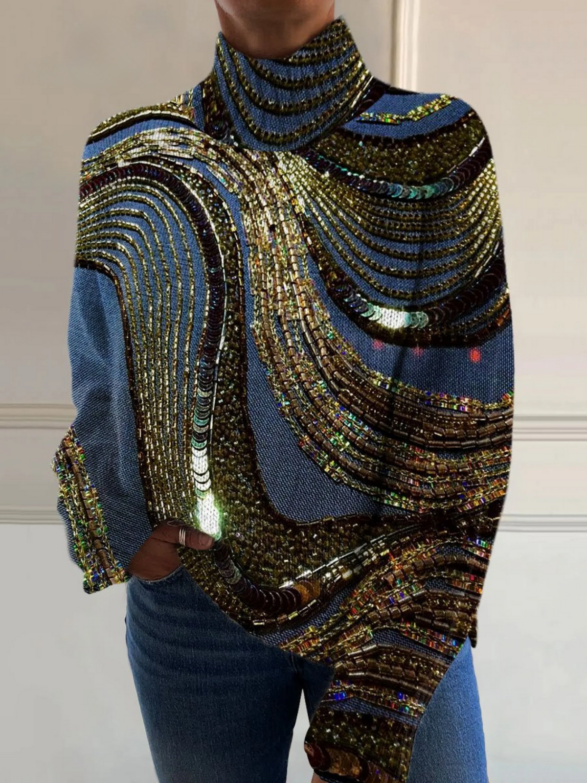 Emory - Christmas Turtleneck Sweater