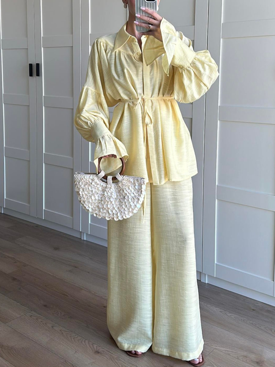 Jalene – Linen Two-Piece Set