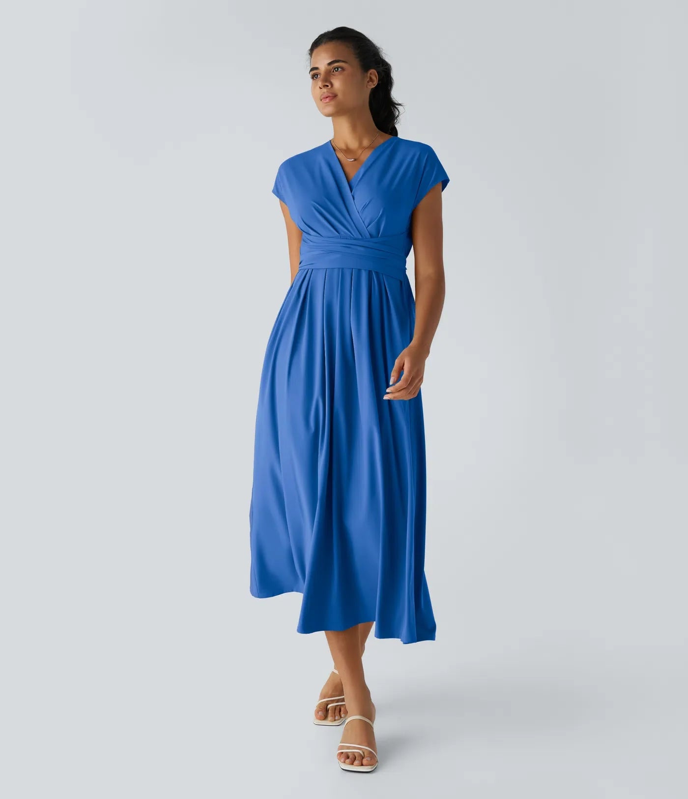 Elaine – Wrap Dress with Flowing Skirt