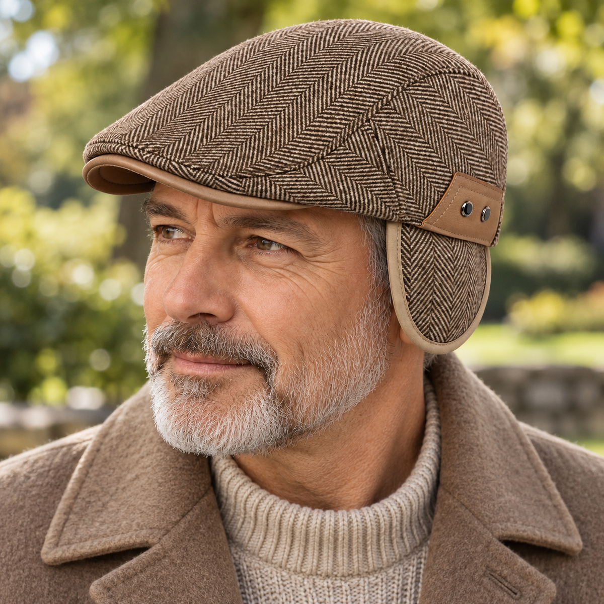 Holden – Vintage Herringbone Flat Cap