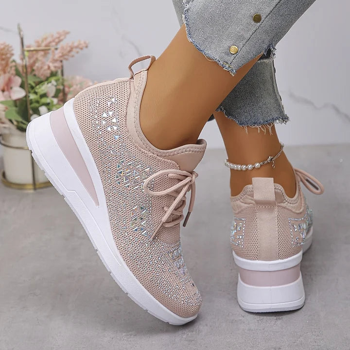 Yara – Lightweight Orthopedic Sneakers with Sparkle Accents