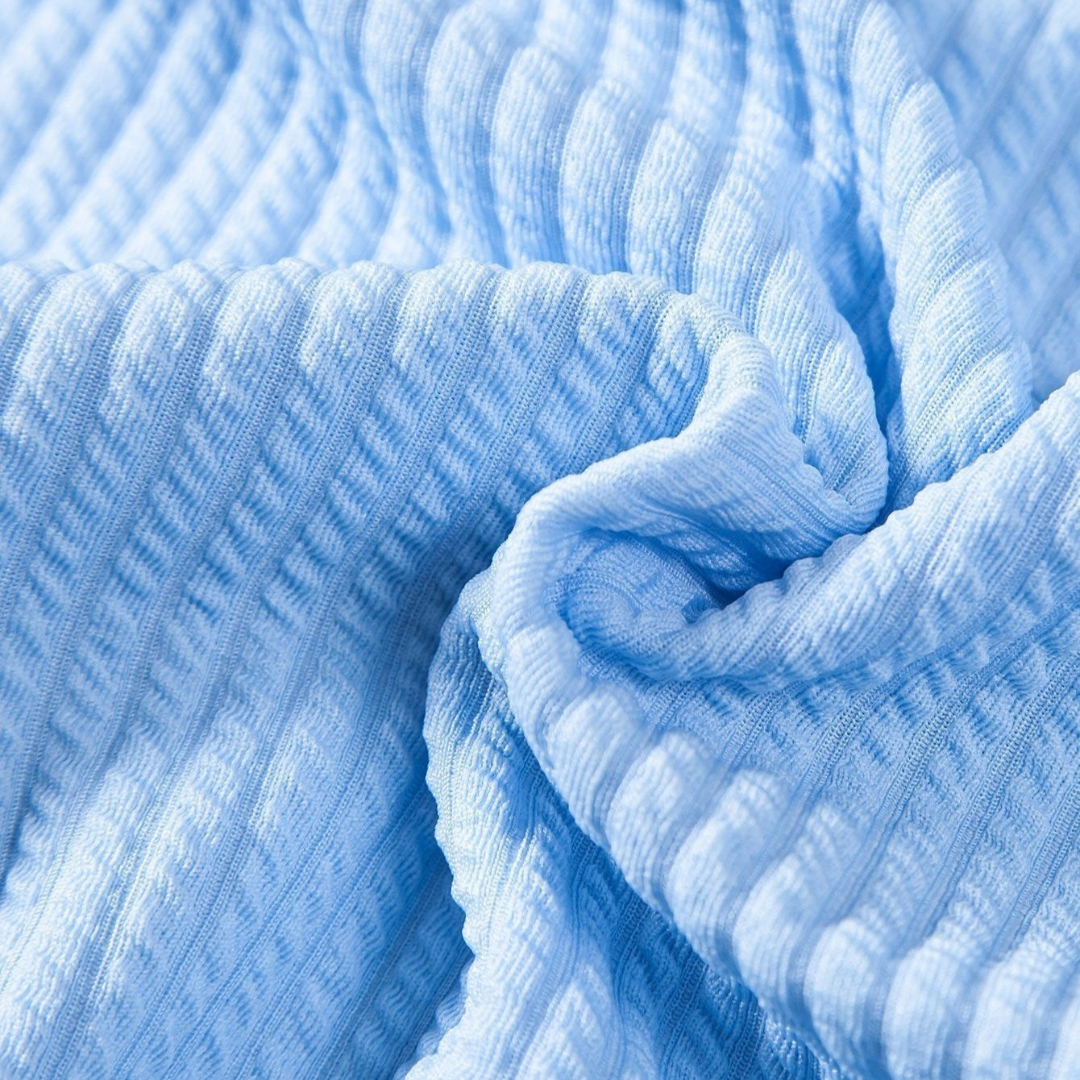 Eddie – Ribbed Stand-Up Collar Shirt for Men