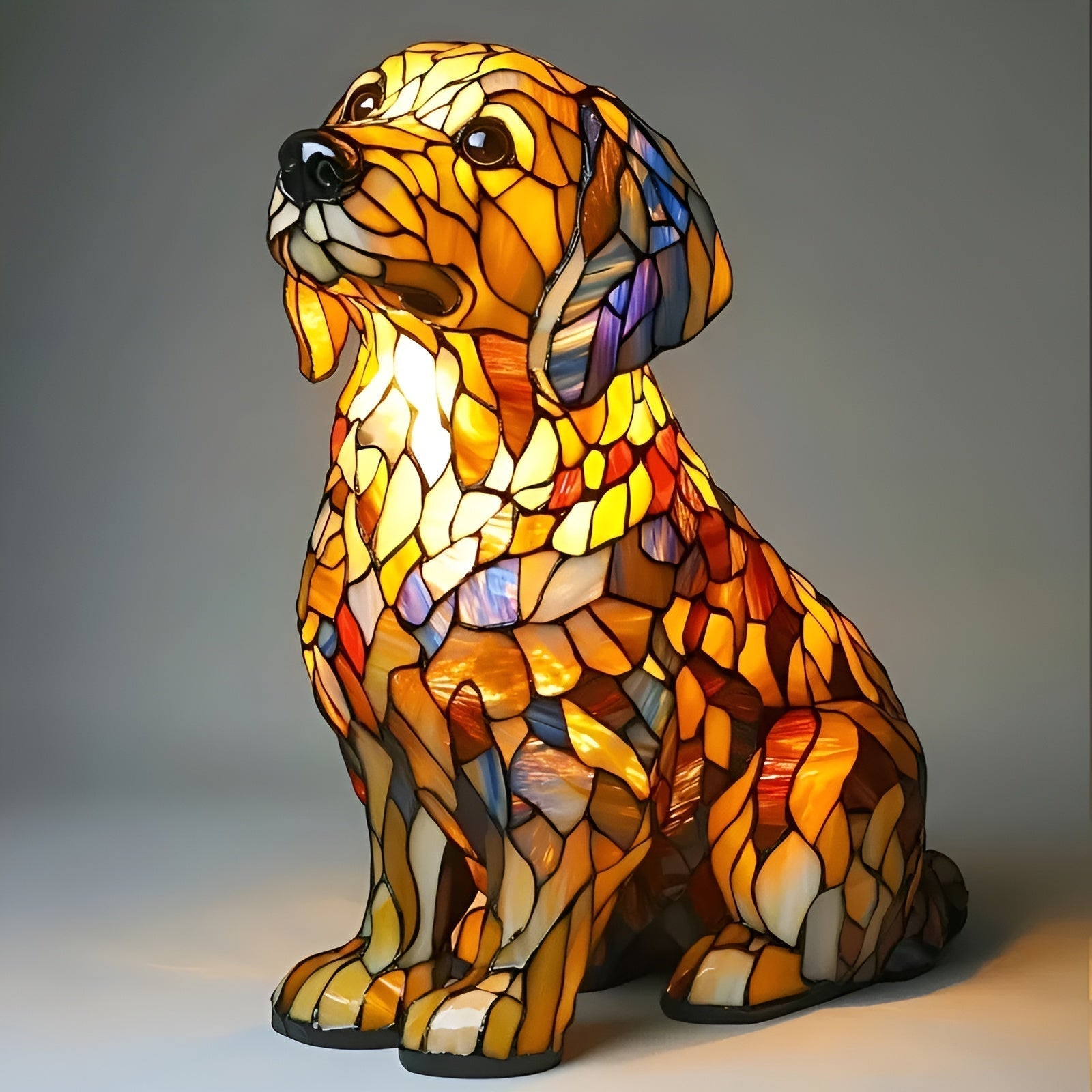 Archie - Colored Dog Lamp
