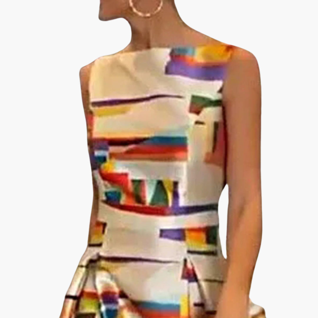 Mirabel | Geometric Maxi Dress