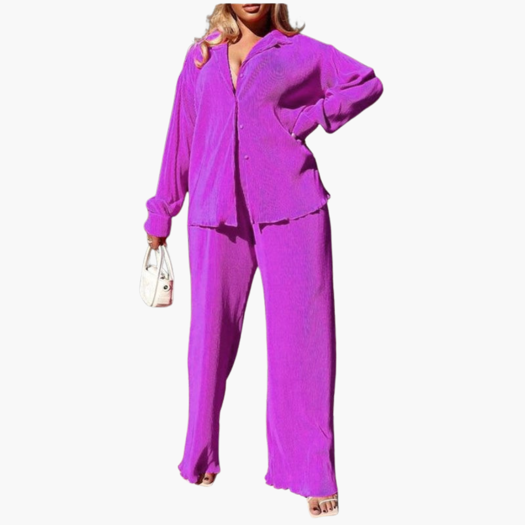 Jessi | Elegant Pleated Two-Piece Set