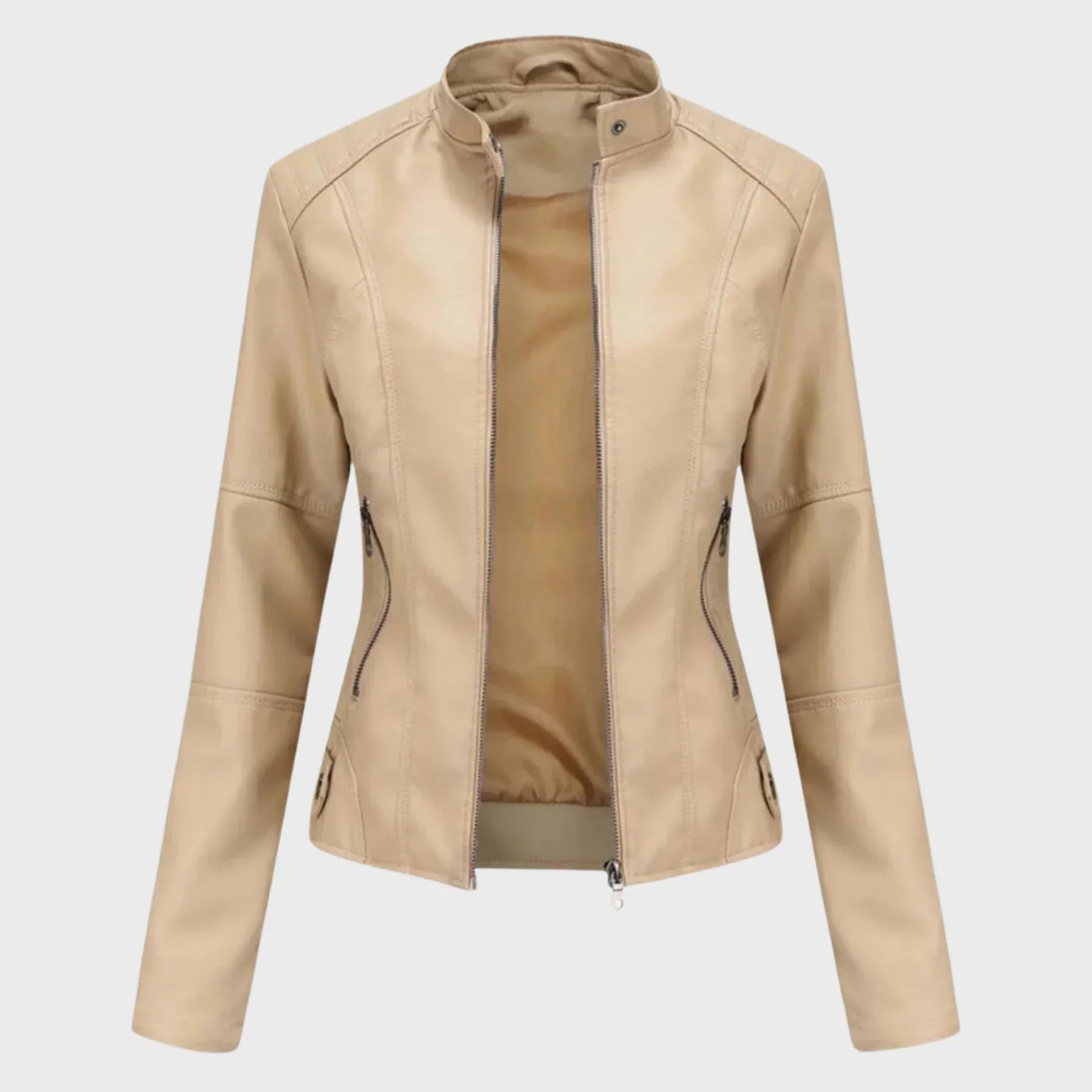 Mabelle – Everyday Leather Jacket with Timeless Elegance