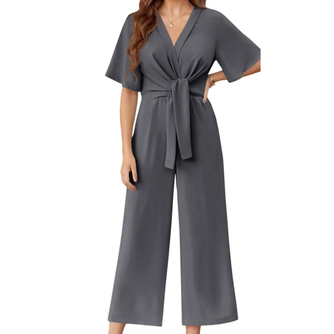 Bria – Elegant Summer Tie Knot Jumpsuit