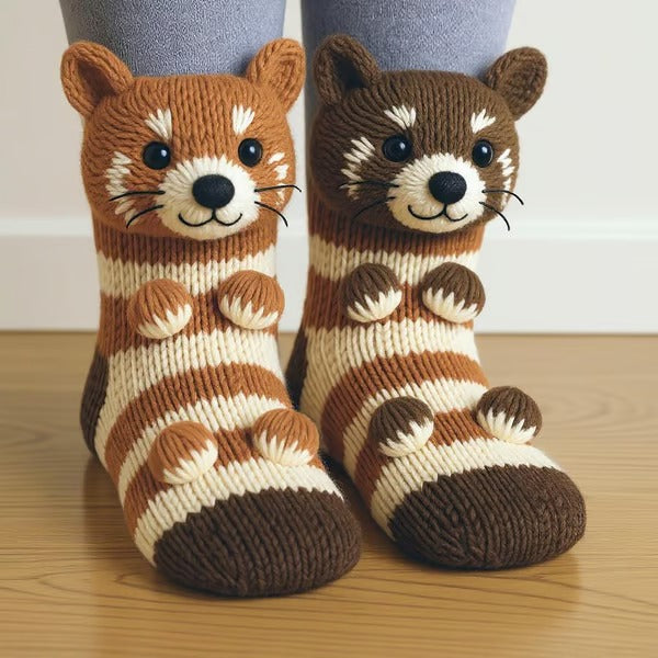Allison – Ultra Soft Animal Plush Socks