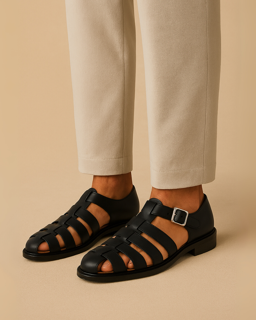 Albert – Closed-Toe Sandal with Belt